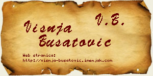 Višnja Bušatović vizit kartica
